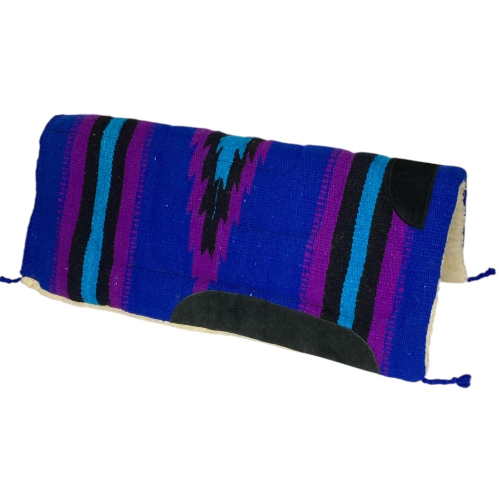 Western Saddle Pad Blanket Pony/Small Horse Purple Royal Blue Black | New